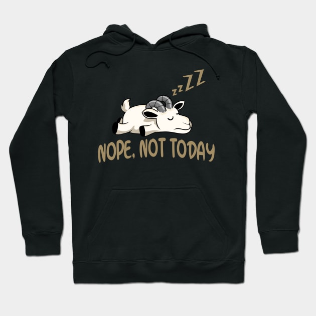 Funny lazy Goat Hoodie by Foxxy Merch